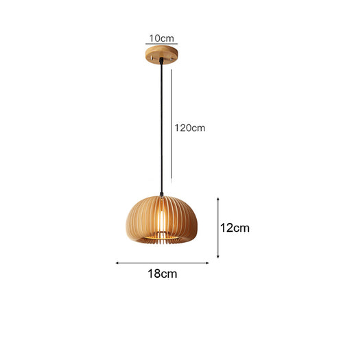 Bamboo Pendant Lamp Hand Knitted Chinese Style Weaving Hanging Lamps