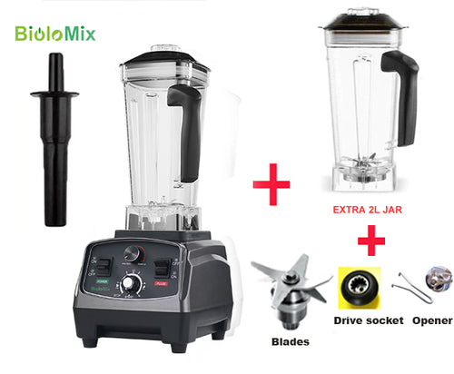 Biolomix 3hp 2200w Heavy Duty Commercial Grade Timer Blender Mixer