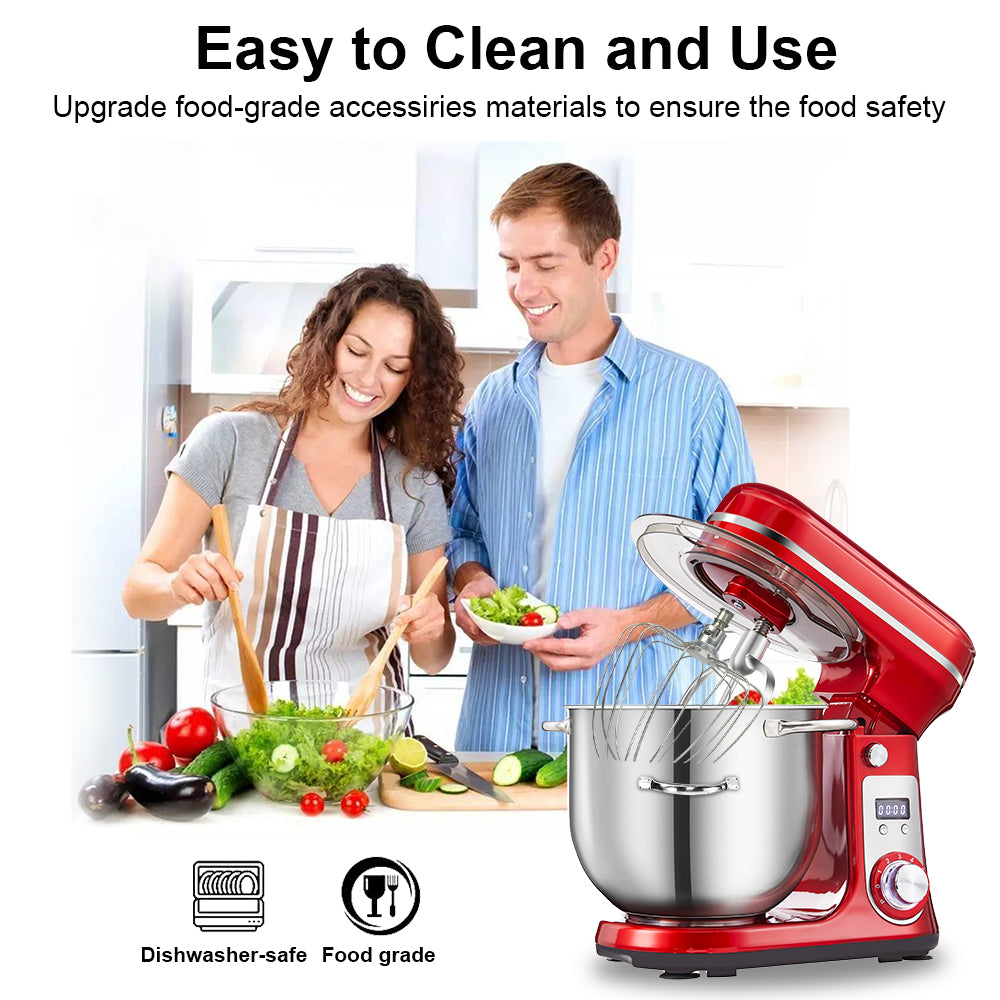 Biolomix Kitchen Food Stand Mixer, Blender, Quiet Motor, Cream Egg