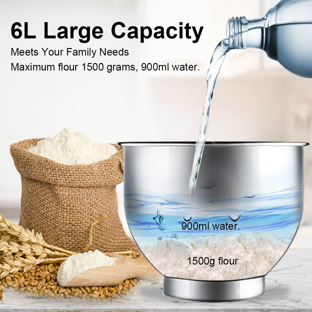 Biolomix Kitchen Food Stand Mixer, Blender, Quiet Motor, Cream Egg