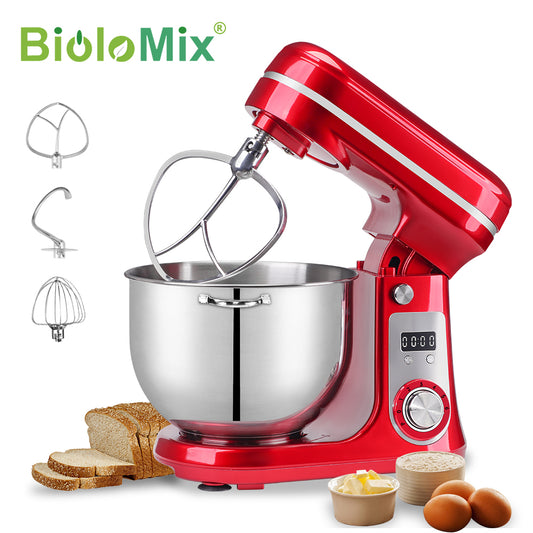 Biolomix Kitchen Food Stand Mixer, Blender, Quiet Motor, Cream Egg