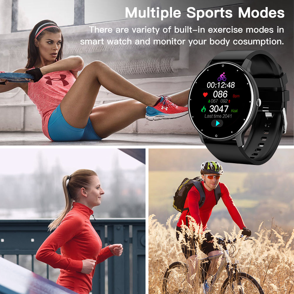 Canmixs 2021 New Smart Watch Women Men Lady Sport Fitness Smartwatch