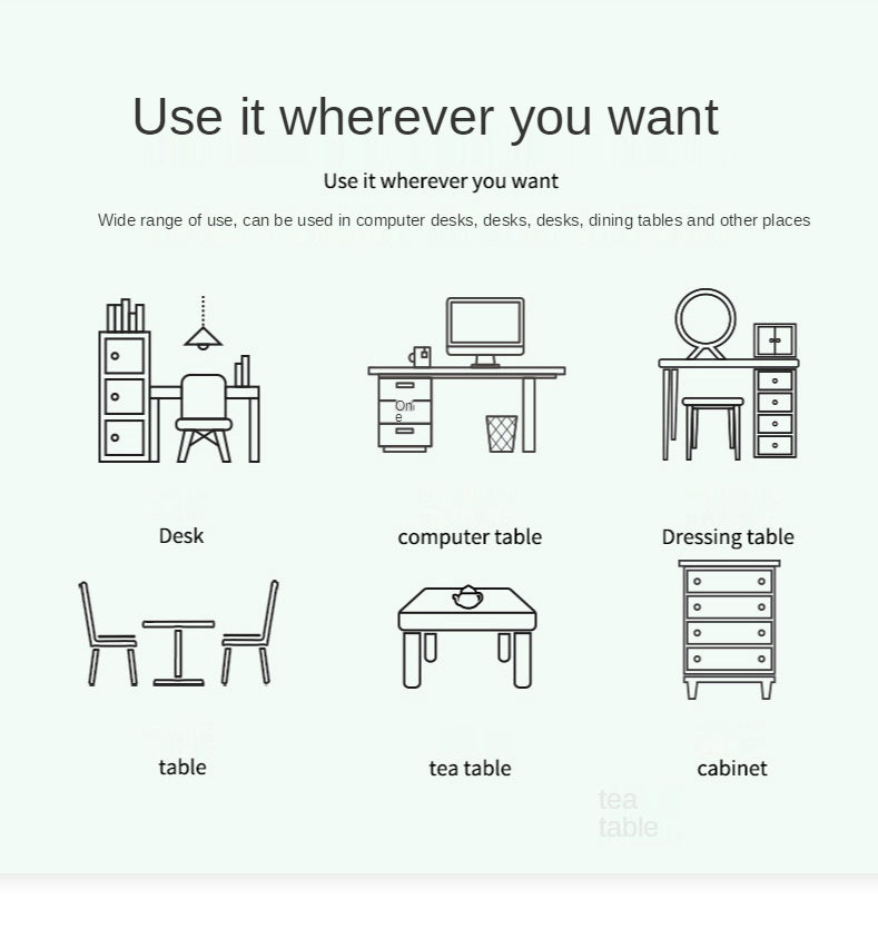 Candy Colors Portable Large Mouse Pad Gamer Waterproof Non-slip Pu