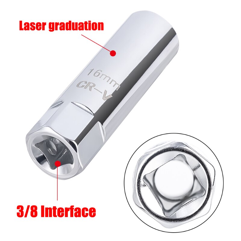 Car Spark Plug Socket Universal Magnetic Spark Plug Wrench Spark Plug