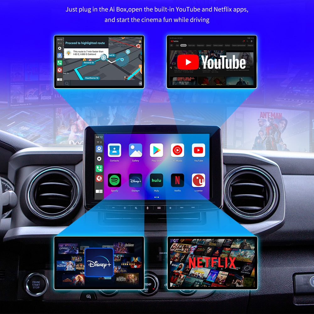 CarAiBOX CarPlay Ai Box Qualcomm 6125 8 Core CPU Android 11.0