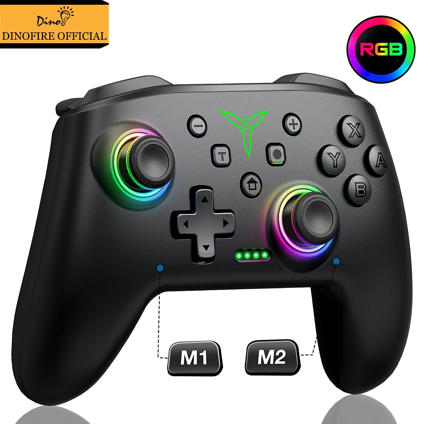 Dinofire Wireless Bluetooth RGB Controller for Nintendo Switch/Switch