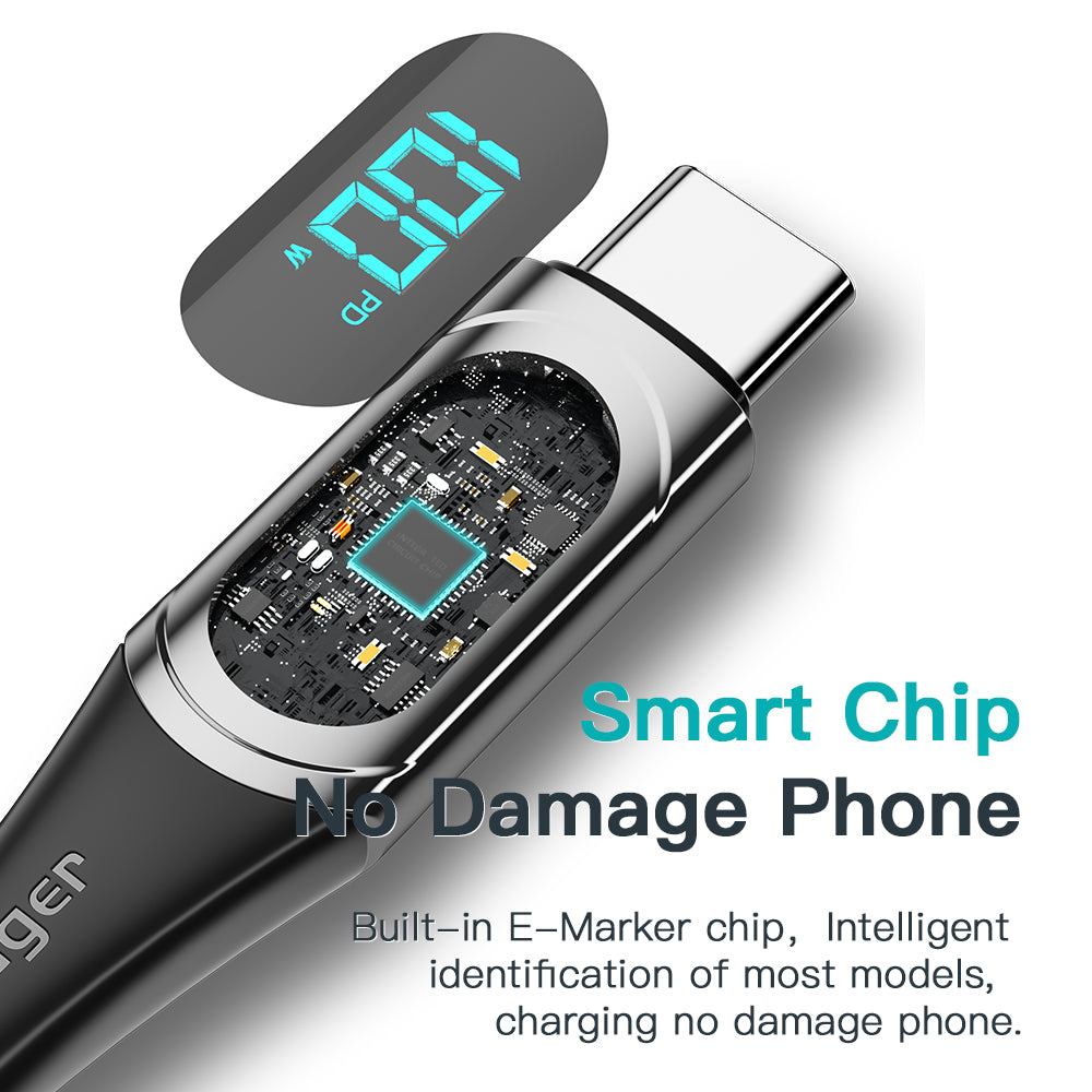 Essager USB Type C To USB C Cable 100W/5A PD Fast Charging Charger