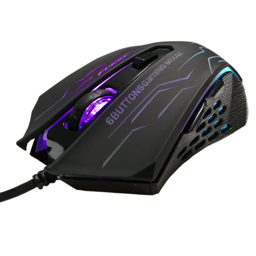 Forka Silent Click Usb Wired Gaming Mouse 6 Buttons 3200dpi Mute