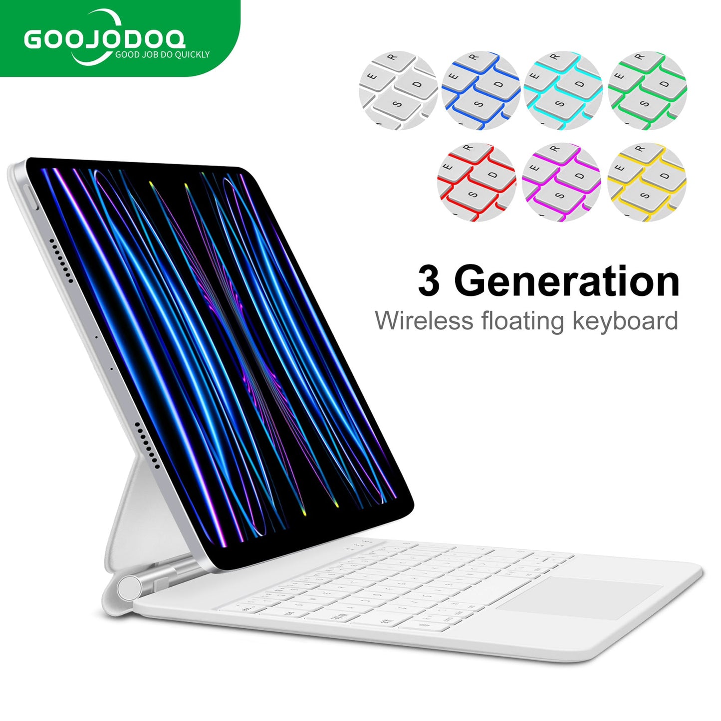 Goojodoq Magic Keyboard For Ipad Pro 11 4th 3rd 2nd 1st Gen Air 4 Air
