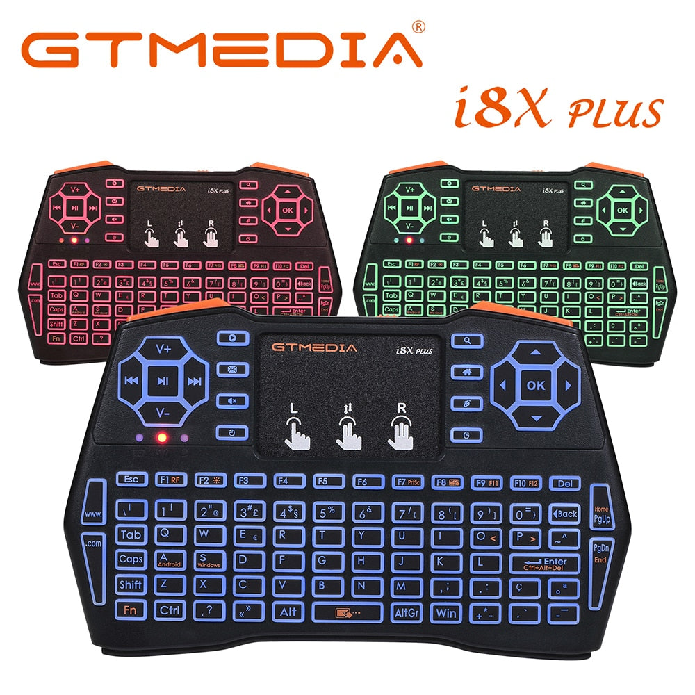 GTMEDIA I8x Plus Wireless 2.4G Keyboard English Spanish Portuguese Air