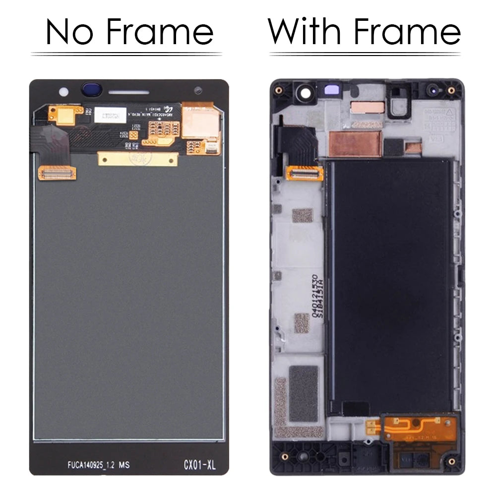 Original 4.7'' LCD Touch Screen For NOKIA Lumia 730 Display With Frame