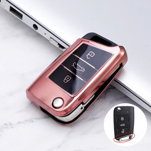 Car Key Case Car Key Full Cover Protection Shell  Bag for VW