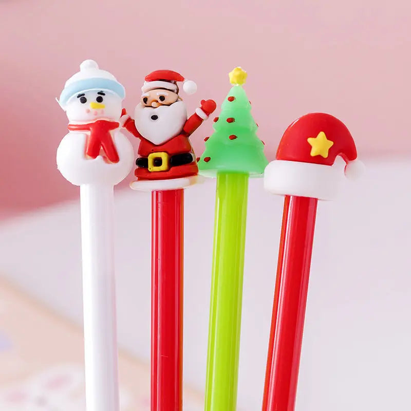 20Pcs Kawaii Christmas Gel Pen Cute Christmas Tree Reindeer Santa