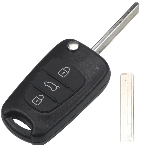 jingyuqin 3 Buttons Flip Remote Key Shell For HYUNDAI I30 IX35 For Kia