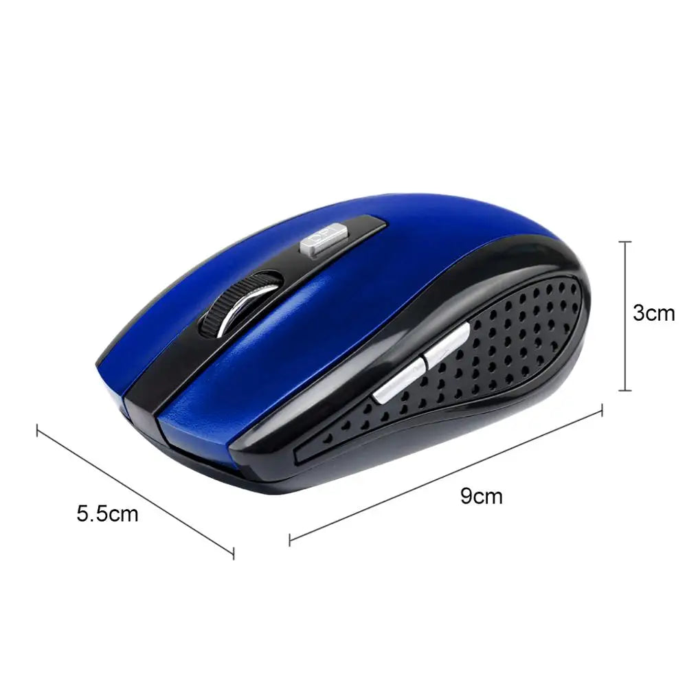 Adjustable DPI Mouse 2.4GHz Wireless Mouse 6 Buttons Optical Gaming