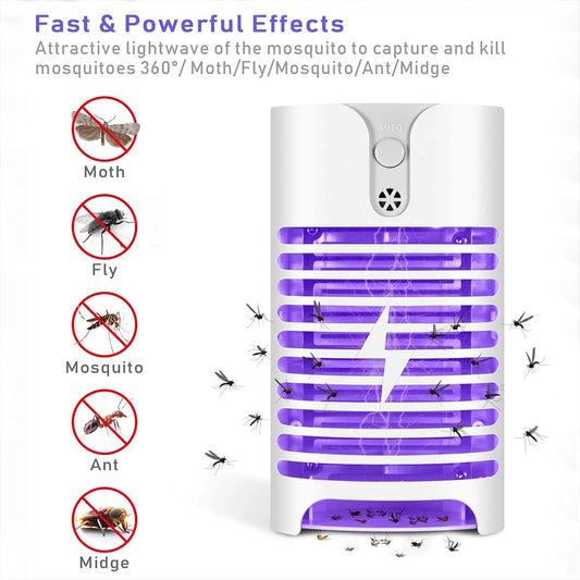 Electric Mosquito Lamp Anti Fly Moth Bug Insect Trap Lamp No Radiation