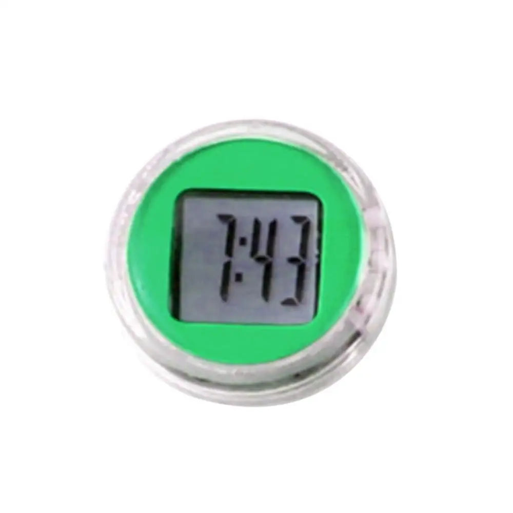 Universal Waterproof Mini Motorcycle Bike Sticky Digital Display Clock