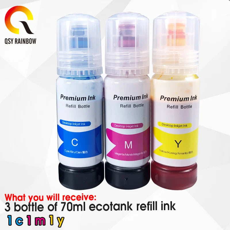 BottLe For Ecotank Ink For Epson L3150 L3110 104 502 512 504 Ink For