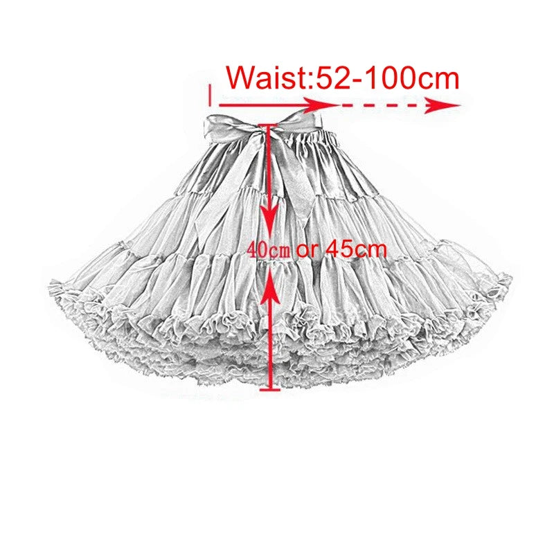 HOT Petticoats Lolita Cosplay Bridal Crinoline Lady Girls Underskirt