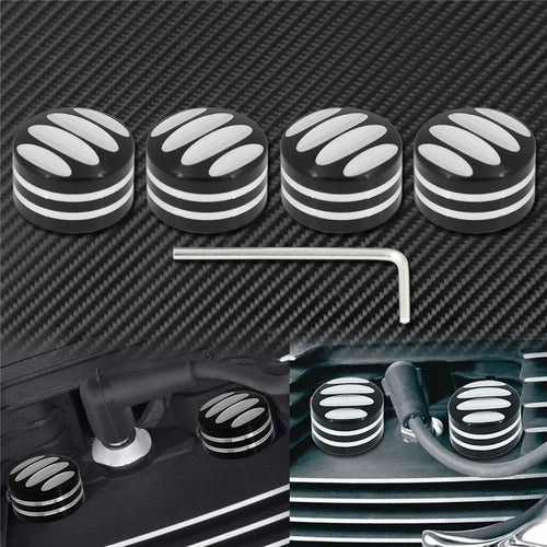 Motorcycle Spark Plug Cover Head Bolt Caps For Harley Sportster XL 883