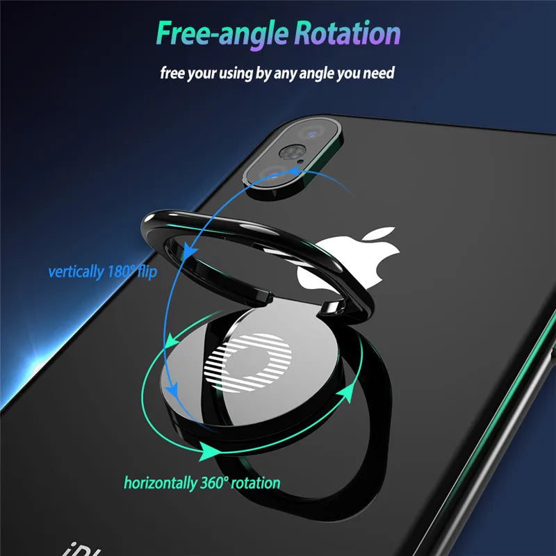Mini 360 Degree Finger Ring Holder Metal Phone Stand Mount Smartphone