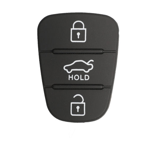 jingyuqin New Replacement Rubber Pad 3 Buttons Flip Car Remote Key