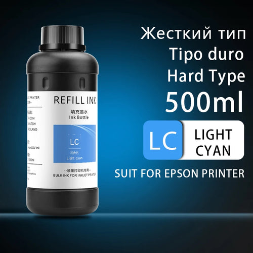 500ML LED UV Ink For Epson L800 L805 L1800 R290 R330 1390 1400 1410