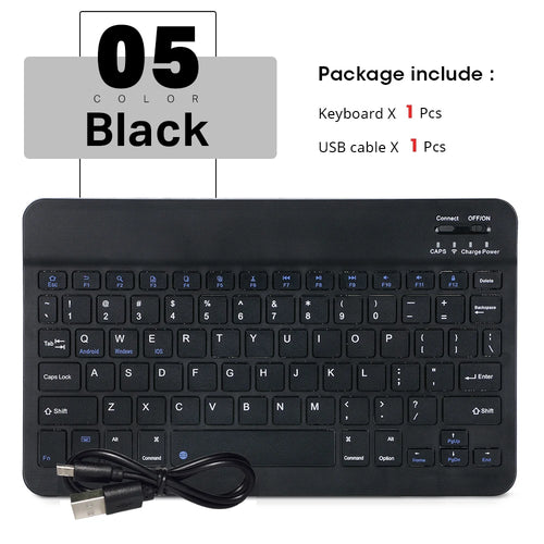 Bluetooth Keyboard For iPad Xiaomi Samsung Huawei Tablet Laptop IOS