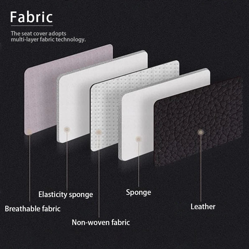 SEAMETAL Car Seat Cover PU Leather Auto Car Chair Covers Automobiles