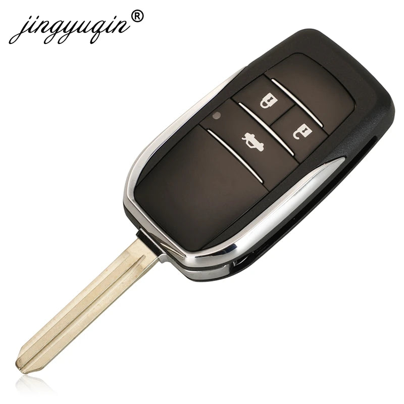 jingyuqin Upgrade 2/3/4 Button Flip Key Case For Toyota Reiz Camry