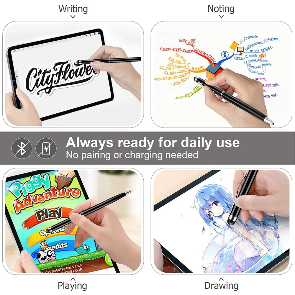 Stylus Pen for Smartphones Tablet 2 in 1 Universal Capacitive Screen