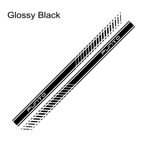 2pcs Car Long Side Stripes Stickers DIY Auto Vinyl Film Decals For