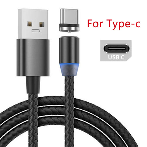 Magnetic Cable Micro USB Type C Fast Charging Cable For iPhone Xiaomi