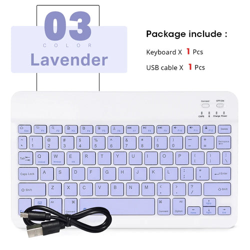 Bluetooth Keyboard For iPad Xiaomi Samsung Huawei Tablet Laptop IOS