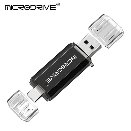Type C USB Flash Drive OTG 2 IN 1 USB 2.0 Micro USB Pen Drive 128GB