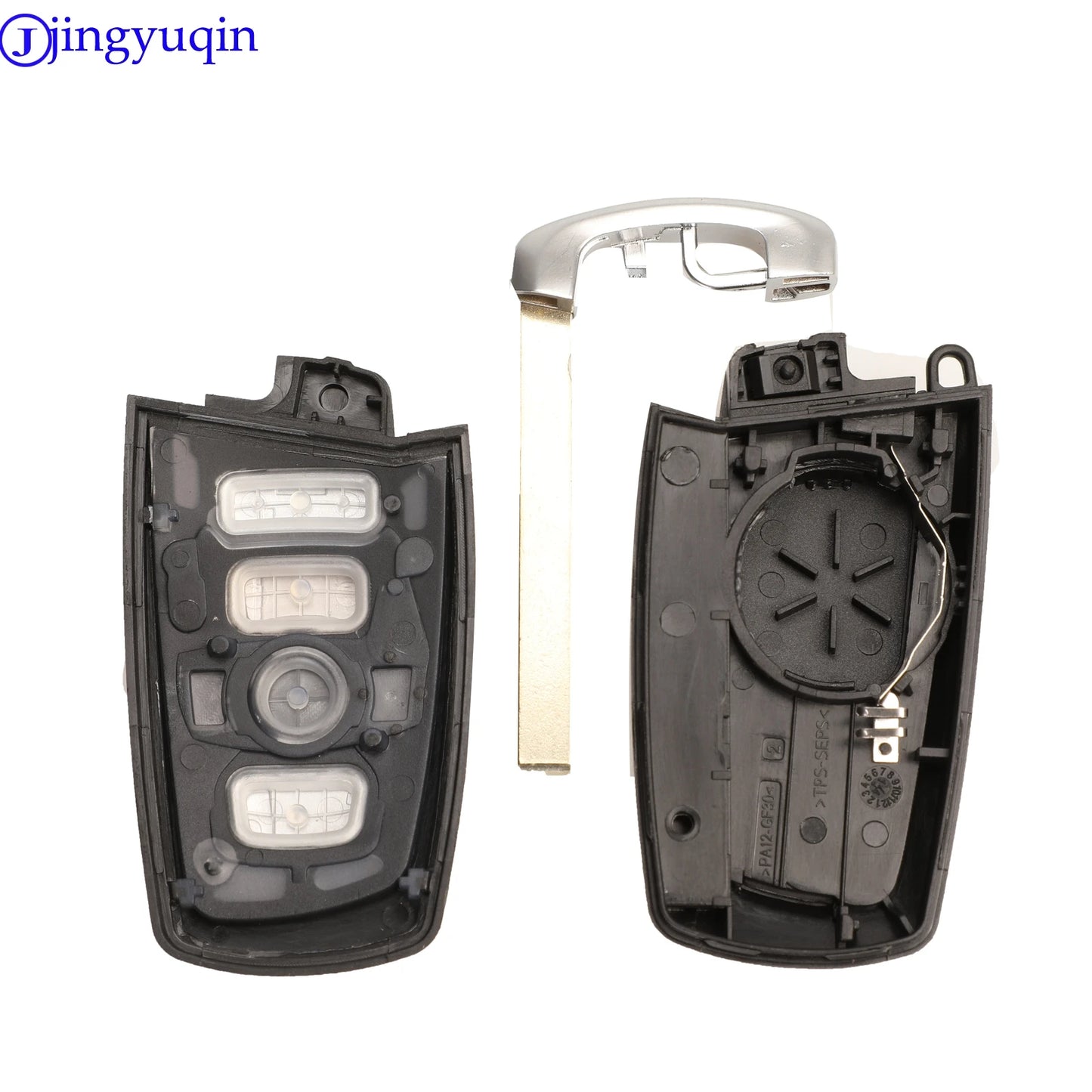 jingyuqin 3/4 Button Smart Remote Key Shell Case Fob For BMW F CAS4 5