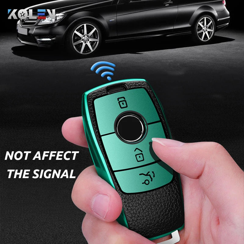 PU+TPU Car Remote Key Cover Case Shell For Mercedes Benz A C E S G GLS