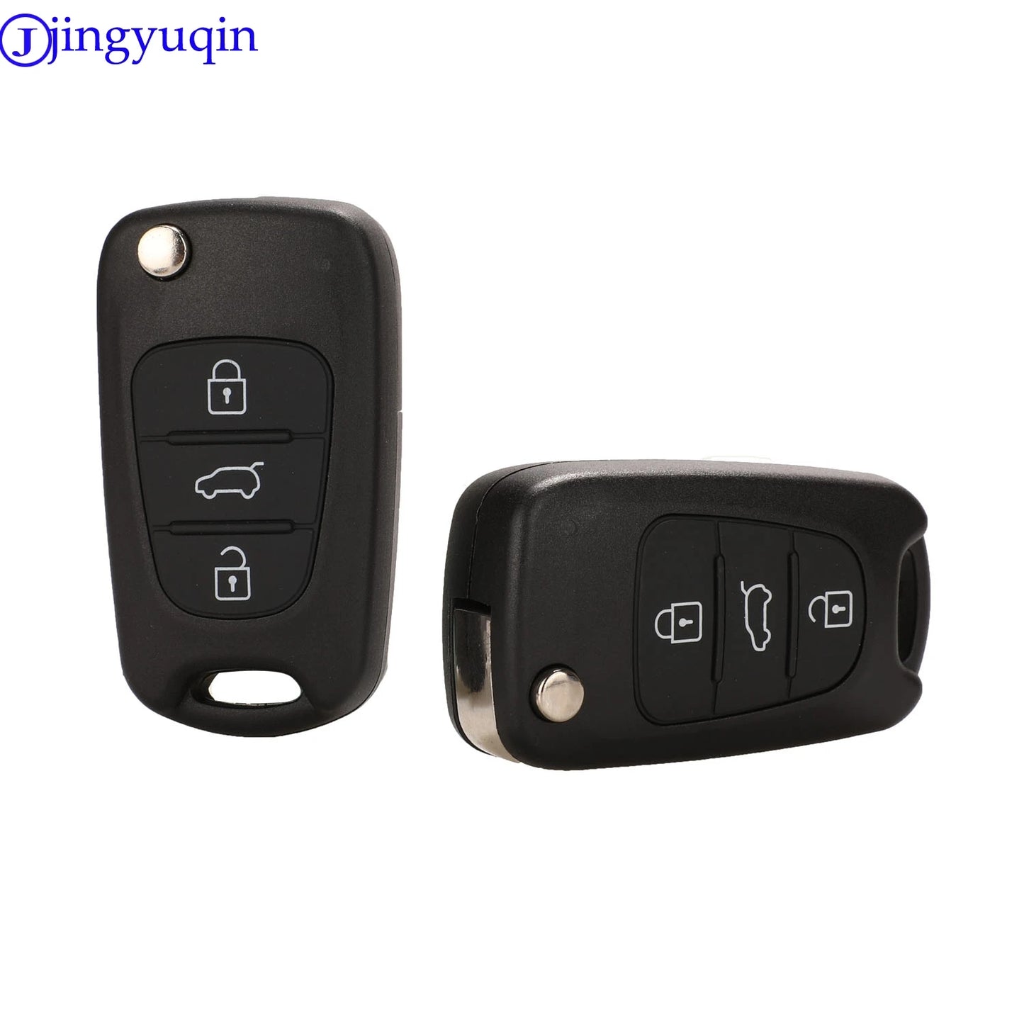 jingyuqin 3 Buttons Flip Remote Key Shell For HYUNDAI I30 IX35 For Kia