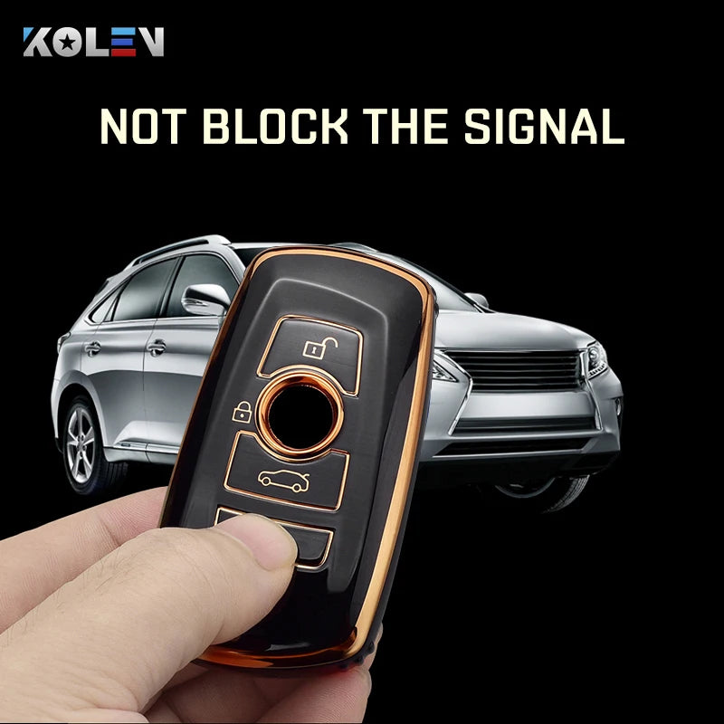 Fashion TPU Car Remote Key Case Cover Shell For BMW 1 3 5 7 Series X1