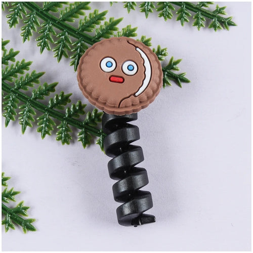 Cartoon Cable Protector For iPhones Android Type-c Winder USB Charging