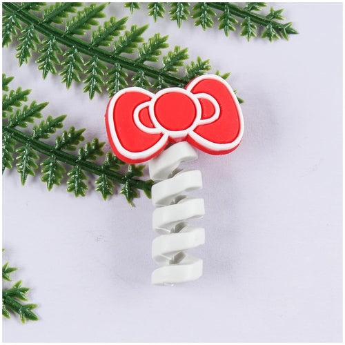 Cartoon Cable Protector For iPhones Android Type-c Winder USB Charging
