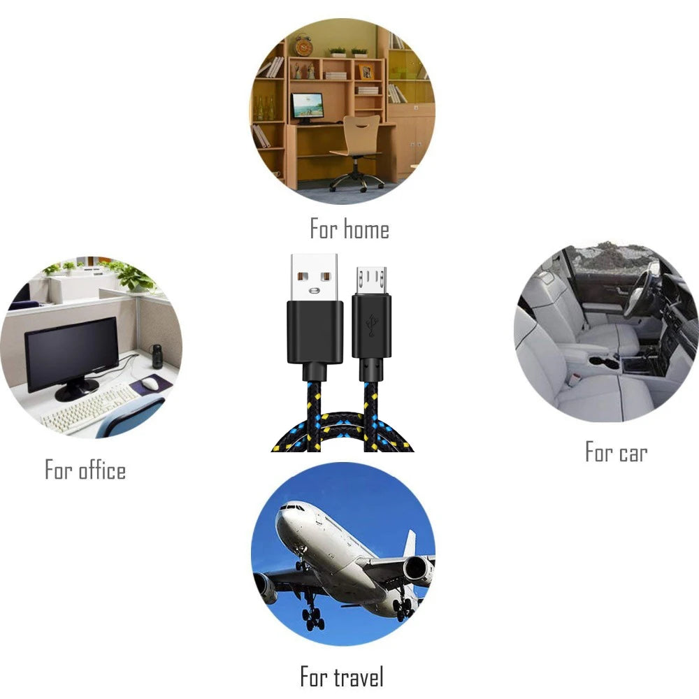 Micro USB Cable Data Sync USB Charger Cable For Samsung S7 Huawei