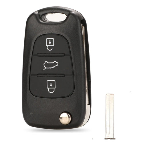 jingyuqin 3 Buttons Flip Remote Key Shell For HYUNDAI I30 IX35 For Kia