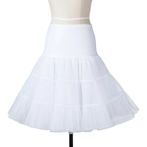 New Short Petticoat Vintage 3 Layer Puffy Organza Petticoat Retro