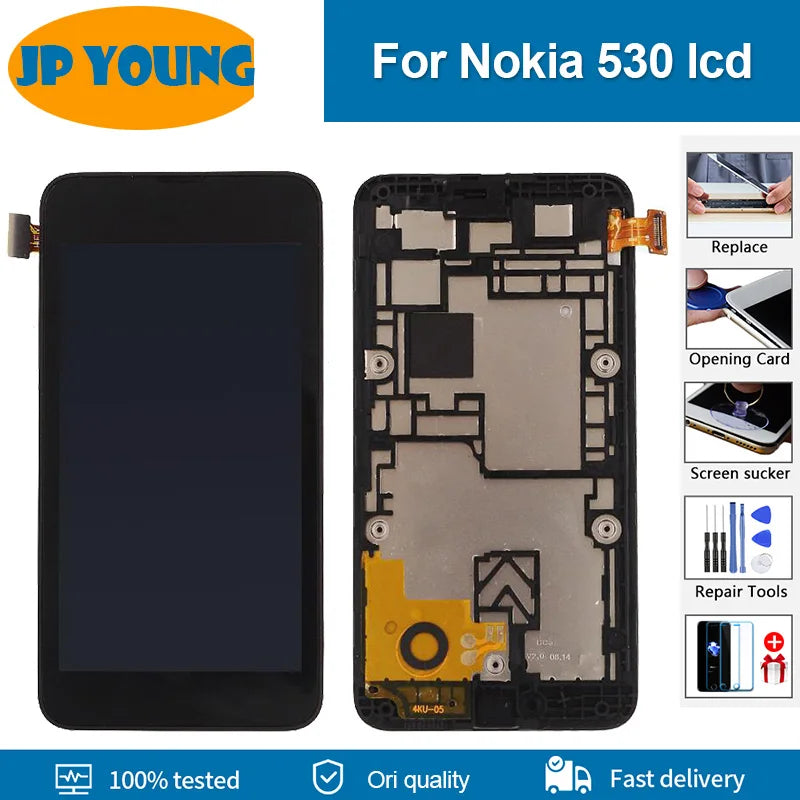 4.0" Original For Nokia Lumia 530 LCD Touch Screen Digitizer Assembly