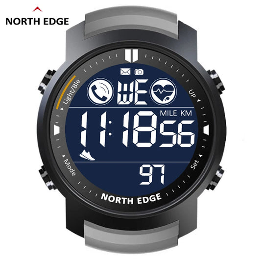 NORTH EDGE Men's Digital Watch Military Waterproof 50M Running Sports
