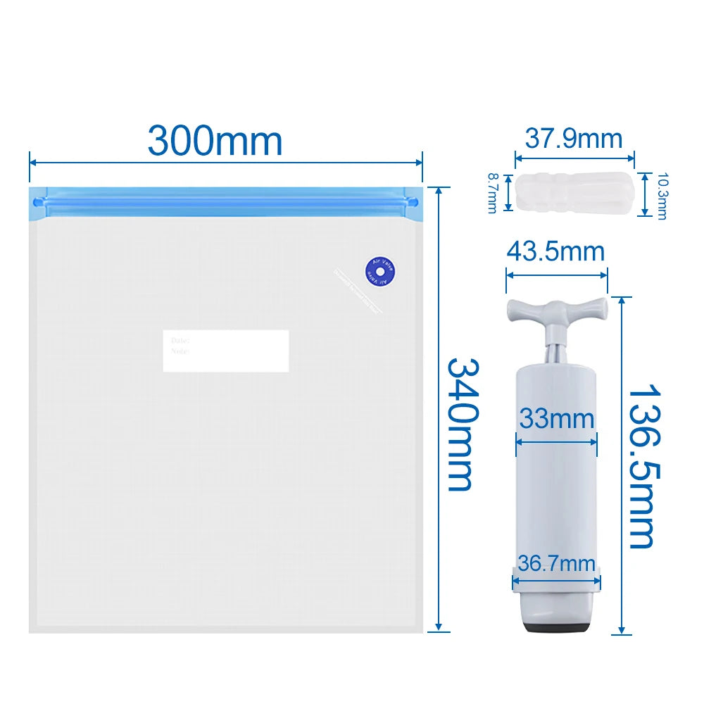 PLA ABS TPU PETG Filament Vacuum Bag With Handle Air Pump 3D Printer