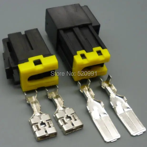 shhworldsea 2 Pin 9.5mm  High Current Connector Male and Female