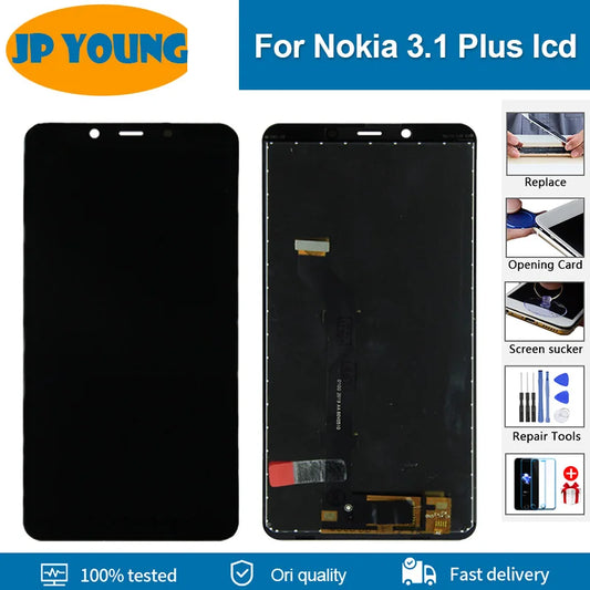 Original LCD For Nokia 3.1Plus LCD Display 3.1 Plus TA-1118 1104 1125