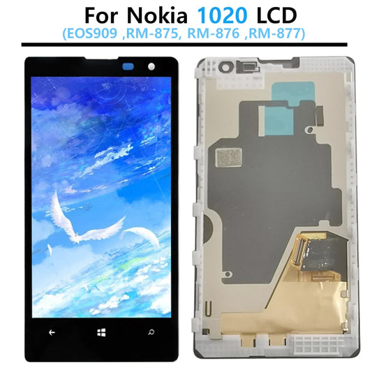 4.5" Original AMOLED For Nokia Lumia 1020 LCD Display Touch Screen